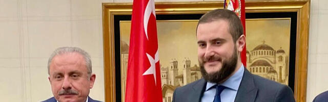 Zukorlić sa predsjednikom Velike Narodne skupštine Republike Turske Mustafom Šentopom