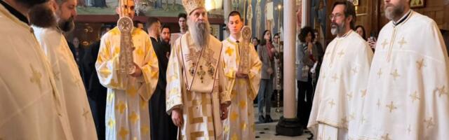 Patrijarh Porfirije na Badnji dan služio svetu liturgiju u paraklisu Bogoslovskog fakulteta