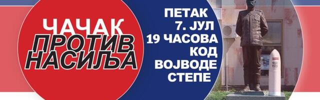 Danas treći protest “Čačak protiv nasilja“, govornik profesor iz Ivanjice