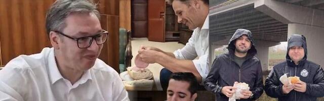 Četvrt hleba i parizer: Čučković se šlihta Vučiću (FOTO)