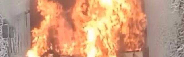 Izgoreo autobus na putu između Brusa i Aleksandrovca