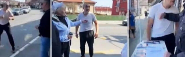 Блокадер напао активисте СНС-а у Миријеву (видео)