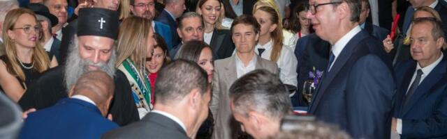 Vučić i patrijarh Porfirije na prijemu povodom 250 godina nezavisnosti SAD