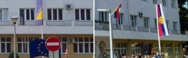 Uoči posjete patrijarha Porfirija: Uklonili zastavu BiH ispred zgrade Gradske uprave Doboj, gradonačelnik se ne javlja