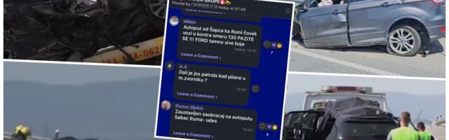 KOBNIH 7 MINUTA I KONTRASMER Detalji nesreće kod Rume, u trenutku ugašena 4 života: "Njih dvoje su se igrom slučaja našli u tom 'golfu'"