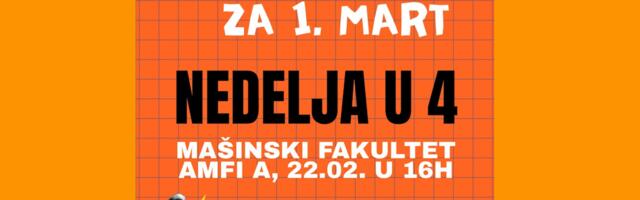 Studenti najavili veliki skup 1. marta u Nišu