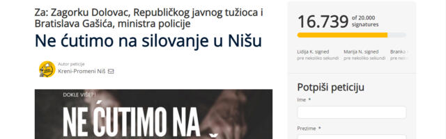 Pokrenuta peticija „Ne ćutimo na silovanje u Nišu“