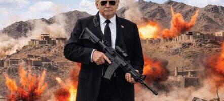 JOŠ JEDNA ŠOKANTNA TRAMPOVA OBJAVA: Predsednik Amerike sa automatskom puškom: "Iran ne može da se sabere, bolje da se urazumi"! (FOTO)