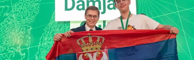 Damjanovo geografsko srebro za Prvu osnovnu školu (VIDEO)