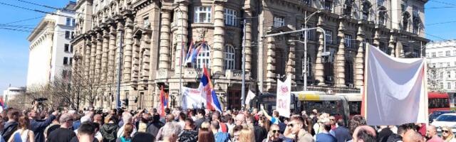 Protest NDSS, Zavetnika i Dveri u centru Novog Sada