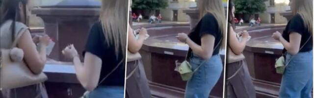 Šta ti smeta Srbija?! Drama u Aranđelovcu zbog nalepnice "Srbija pobeđuje" (VIDEO)