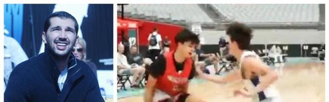 Otac mu je bio jedan od najboljih šutera ikada, sada je red na naslednika: Sin Peđe Stojakovića već "prodaje" ćaletove finte! /VIDEO/