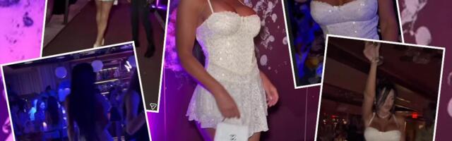 SUŠI, EGZOTIČINI SPECIJALITETI, ŠAMPANJAC... Stanija slavila rođendan u minijaturnoj haljini, sve obline iskočile, a kad je krenula ova pesma popela se na sto
