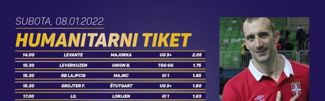 Humanitarni tiket u podne: Marko Perić tipuje za lozničko Udruženje samohranih majki “Suncokreti”