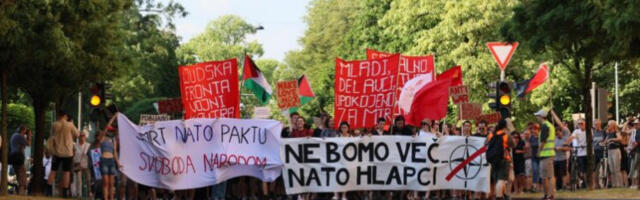 Демонстранти у Словенији траже излазак из НАТО-а и увођење санкција САД и Израелу