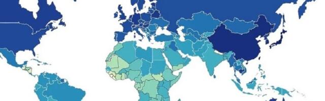 Mapa sveta prema koeficijentu inteligencije: Srbija?