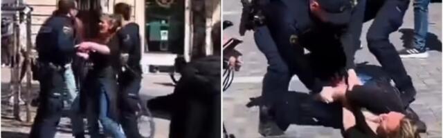 Gje je sada EU?! Hoće li reagovati zbog upotrebe sile slovenačke policije: Pogledajte nasilje vlasti nad mladom ženom (VIDEO)
