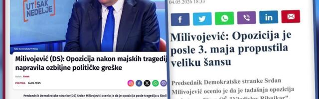 SRBIJA ZAVIJENA U CRNO, A MILIVOJEVIĆ MERKA FOTELJU: Lider DS šokirao izjavom da su tragedije u "Ribnikaru", Orašju i Duboni bile velika "politička šansa"