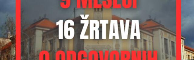Niški studenti obeležavaju 9 meseci od pada nadstrešnice kod Železničke stanice