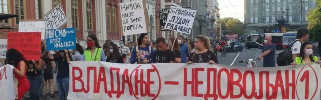 Protest studenata ispred Rektorata