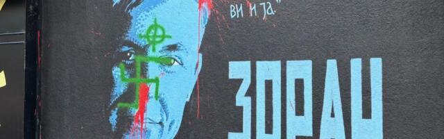 DS podnosi krivičnu prijavu zbog skrnavljenja murala Zoranu Đinđiću u Nišu
