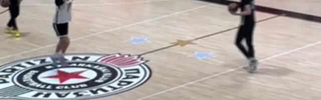 Košarkaši Partizana pred Zvezdu gađali sa pola terena: Evo ko je prvi ubacio i pobedio na kraju!