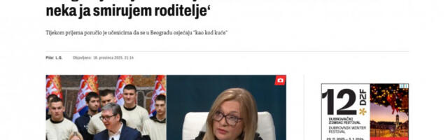 Посета ученика из Вуковара Београду изазвала спор у хрватској јавности