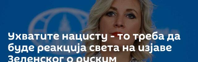 Ухватите нацисту - то треба да буде реакција света на изјаве Зеленског о руским спортистима