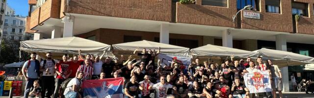 Navijači Zvezde okupirali Madrid: Crveno-beli će imati ogromnu podršku protiv Reala! /VIDEO/