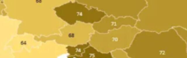 "KAKO JE OVO TAČNO?" Objavljena karta Evrope izazvala burnu raspravu: Preko Srbije piše 70, a Hrvatske 75
