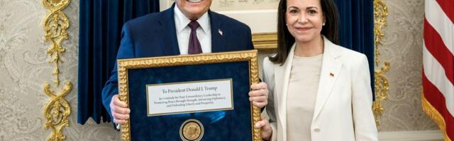 Venecuelanska dobitnica Nobelove nagrade za mir predala Trampu njenu medalju