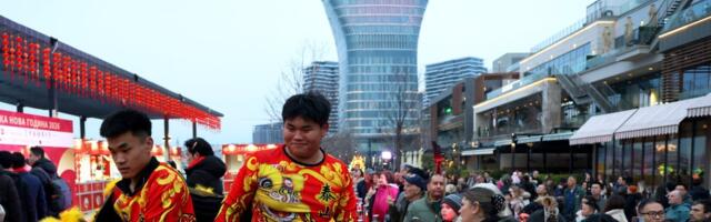 Zasijala najviša zgrada u Srbiji i regionu! Obeležena Kineska nova godina