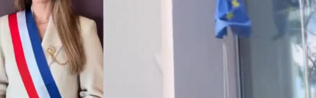 „Враћање суверенитета“: Карла Мути уклонила заставу Европскe унијe са зграде општине