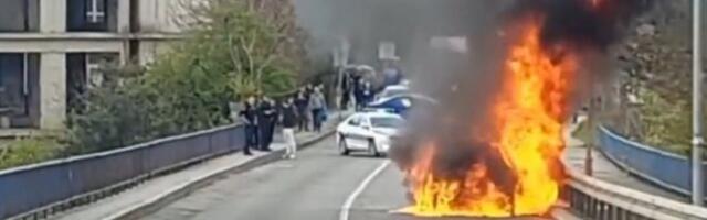 Odjekivale eksplozije u Prnjavoru! Zapalio se kamion natovaren bocama punim metana