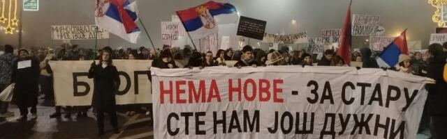 Veliki studentski protesti u novogodišnjoj noći: Veličanstveni skupovi u BG, NS i Nišu (FOTO, VIDEO)
