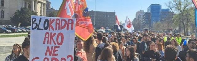 Studenti u blokadi: Protest u ponedeljak zbog APRILSKOG ROKA