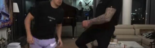 Džakić šutnuo Baku Praseta usred lajva: Ovaj pao i počeo da jauče, snimak postao viral na društvenim mrežama