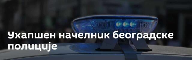 Ухапшен начелник београдске полиције