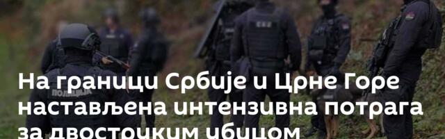 На граници Србије и Црне Горе настављена интензивна потрага за двоструким убицом