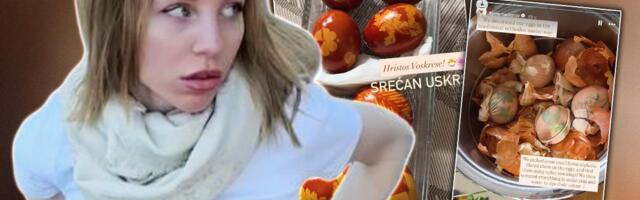 SRPSKA NASLEDNICA MILIONA FARBALA JAJA ZA VASKRS: Sve je moralo da bude na tradicionalan način, pa pokazala trik sa čarapom - poslušala dečka i rezultat savršen