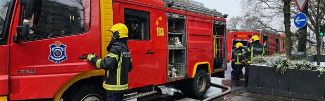 Požar u kompleksu ŠIK u Kučevu