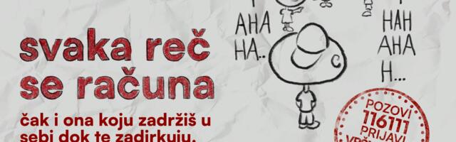 Svaka reč se računa – kampanja SOS Dečija sela Srbija koja skreće pažnju na neizgovorene reči i tišinu dece izložene vršnjačkom nasilju