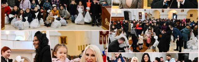 Eparhija osečkopoljska i baranjska SPC i fondacija "Sveta Petka" podelili božićne paketiće: Narod koji ovde živi uvek može da računa na svoju crkvu