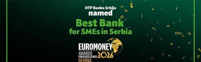 OTP banka Srbija proglašena je za pobednika u kategorijama Najbolja banka za MSP u Srbiji i Najbolja banka za ESG u Srbiji na Euromoney Awards for Excellence 2026