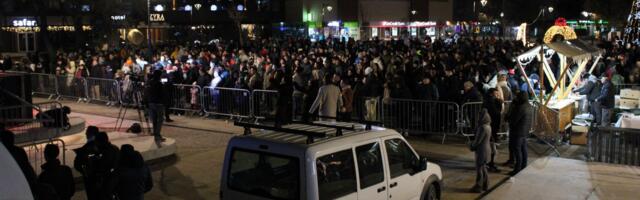 Novogodišnji doček na gradskom trgu