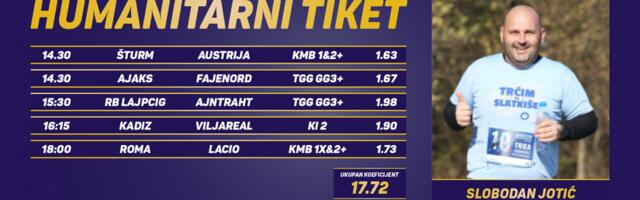 Humanitarni tiket u podne: Slobodan Jotić tipuje za lečenje Darije Pavković, 918 na 3030
