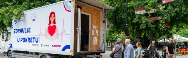 ZDRAVLJE U POKRETU: Više stotina građana obavilo besplatne preventivne preglede srca