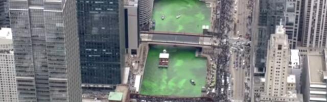 VIDEO: Reka Čikago namerno obojena u zeleno