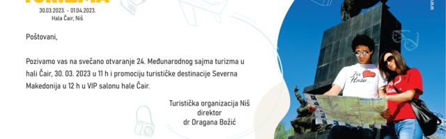 24. Međunarodni sajam turizma otvoriće državni sekretar u Ministarstvu turizma i omladine Uroš Kandić