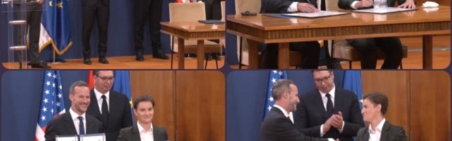 UŽIVO KURIR U PALATI SRBIJA: Vučić završio razgovore sa Grenelom i Bolerom, simbolično otvorena kancelarija DFC